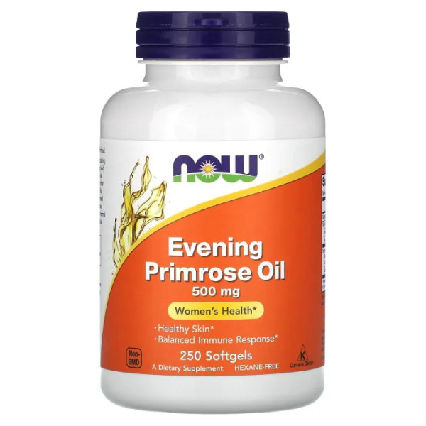 Масло вечерней примулы, Evening Primrose Oil, Now Foods, 500 мг 250 капсул