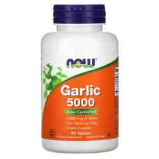 Чеснок 5000, Now Foods Garlic 5000, 500 мг, 90 таблеток