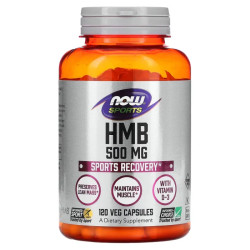 ГМБ 500 мг, HMB Now Foods Sports, 120 вегетарианских капсул