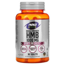 HMB 1000 мг, двойная сила, HMB Now Foods, 90 таблеток