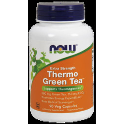 Зелений чай екстракрепкий, Now Foods Green Tea, 90 рослинних капсул