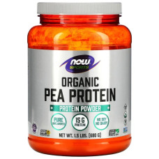 Гороховый протеин без вкуса, Now Foods Organic Pea Protein, 680 г