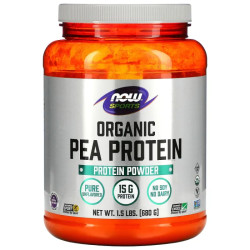 Гороховый протеин без вкуса, Now Foods Organic Pea Protein, 680 г