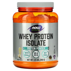 Изолят сывороточного протеина, Now Foods Whey Protein Isolate, сливочно-ванильный, 816 г.