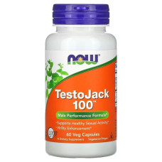 Репродуктивное здоровье мужчин, Now Foods TestoJack 100, 60 вегетарианских капсул
