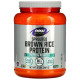 Протеїн бурого рису, Brown Rice Protein, Now Foods, Sports, чистий порошок, без смаку, 907 гр