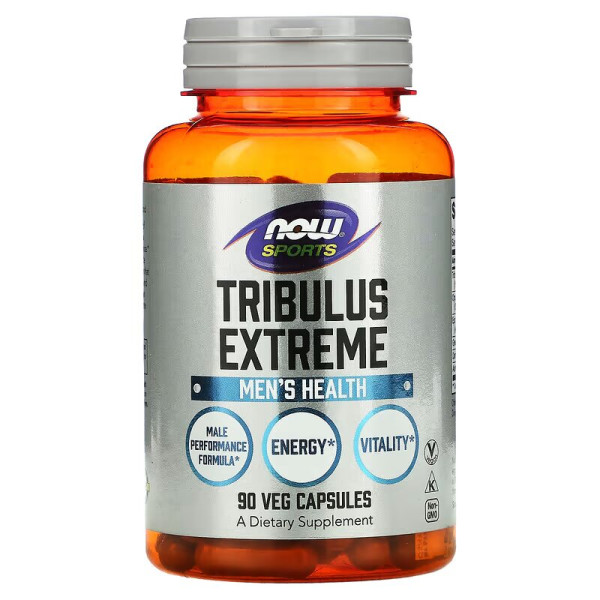 Трибулус Екстрім, Tribulus Extreme, Now Foods, Sports, чоловіче здоров'я, 90 вегетаріанських капсул