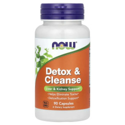 Детокс та очищення, Detox Cleanse NOW Foods, 90 капсул