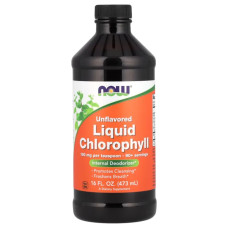 Хлорофіл, рідкий, без ароматизаторів, NOW Foods Liquid Chlorophyll, 473 мл