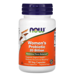Пробиотик для женщин 20 млрд КОЕ, Woman's Probiotic Now Foods, 50 растительных капсул