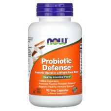 Пробиотики, Now Foods Probiotic Defense, 90 растительных капсул