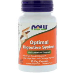 Ферменты для пищеварения, Now Foods Optimal Digestive System, 90 вегетарианских капсул
