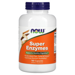 Травяные ферменты, Now Foods Super Enzymes, 180 капсул