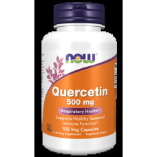 Кверцетин 500 мг, Now Foods Quercetin, 100 вегетаріанських капсул