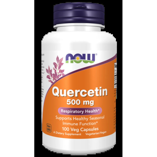 Кверцетин, Quercetin, Now Foods, 500 мг, 100 вегетаріанських капсул