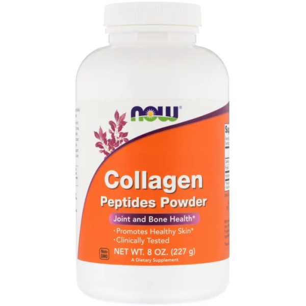 Пептиди колагену, Collagen Peptides, Now Foods, порошок, 227 г