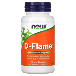 Знеболювальний засіб, Now Foods D-Flame, 90 вегетаріанських капсул