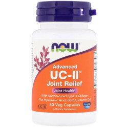 Поддержка суставов, Now Foods Advanced UC-II Joint Relief, 60 вегетарианских капсул