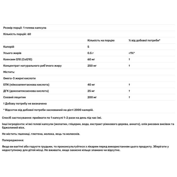 Коензим Q10 з риб\