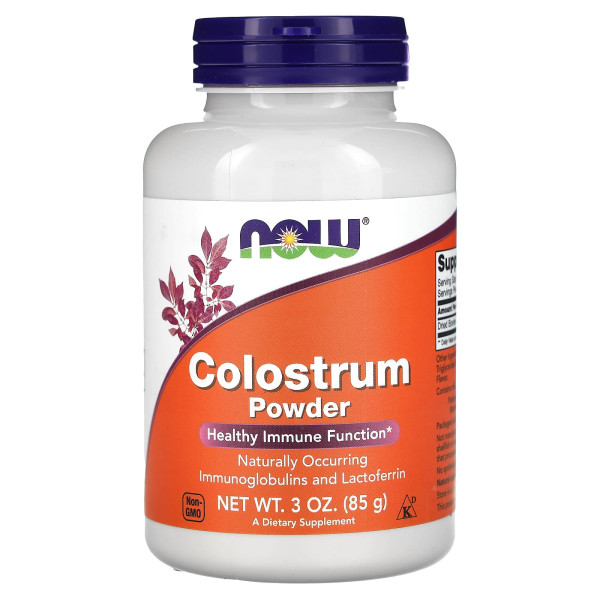 Колострум (лактоферин), Colostrum, Now Foods, порошок, 85 грам