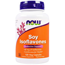 Соевые изофлавоны, Now Foods Soy Isoflavones, 120 вегетарианских капсул