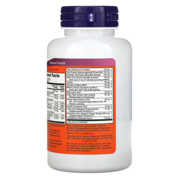 Вітаміни для очей, Ocu Support, Now Foods, 90 вегетаріанських капсул