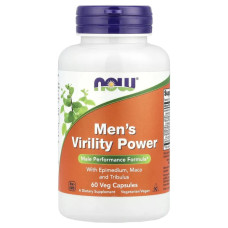 Репродуктивне здоров'я чоловіків, NOW Foods Men's Virility Power, 60 вегетаріанських капсул