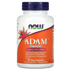 Витамины для мужчин Адам, Adam Men's Multi, NOW Foods, 90 вегетарианских капсул