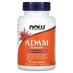 Вітаміни для чоловіків Адам, Adam Men's Multi, NOW Foods, 90 вегетаріанських капсул