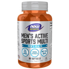Мультивитамины для мужчин, Now Foods Sports Men's Active Sports Multi, 90 гелевых капсул
