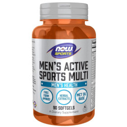 Мультивітаміни для чоловіків, Now Foods Sports Men's Active Sports Multi, 90 гелевих капсул