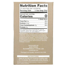 Чай ройбуш з рейші, без кофеїну, NOW Foods Rooibos Reishi Mushroom Tea, 24 пакетики (48 г)