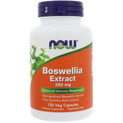 Босвелия, Now Foods Boswellia Extract, 250 мг, 120 растительных капсул