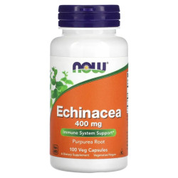 Эхинацея 400 мг, Echinacea Now Foods, 100 вегетарианских капсул