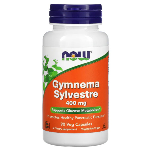 Джімнема Сильвестра, Gymnema Sylvestre, Now Foods, 400 мг, 90 вегетаріанських капсул