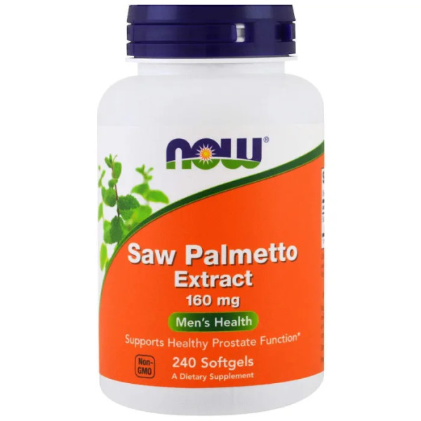 Профилактика простатита, со пальметто, Saw Palmetto, Now Foods, 160 мг, 240 гелевых капсул