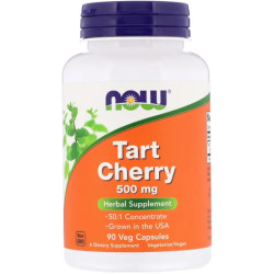 Экстракт терпкой вишни 500 мг, Now Foods Tart Cherry, 90 капсул