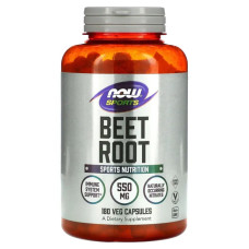 Екстракт кореня буряка 550 мг, Now Foods Sports Beet Root, 180 вегетаріанських капсул