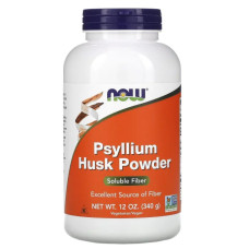 Подорожник, Now Foods Psyllium Husk, порошок 340 г