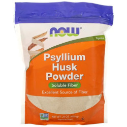 Подорожник, Now Foods Psyllium Husk, порошок, 680 г