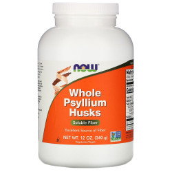 Подорожник, Now Foods Whole Psyllium Husks, 340 г