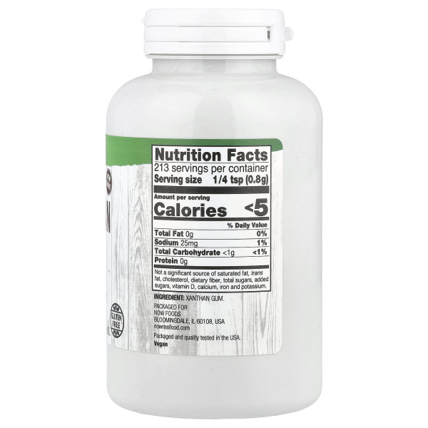 Ксантанова камедь, Xanthan Gum, Now Foods, Real Food, 170 г