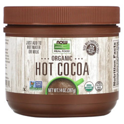 Гаряче какао органік, Now Foods Real Food Hot Cocoa, 397 г