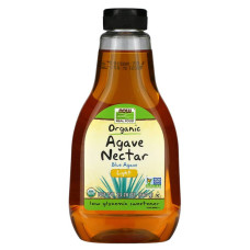 Нектар агави органік, Real Food Agave Nectar Now Foods, світлий, 660 г