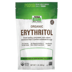 Еритритол, NOW Foods Erythritol, 454 г, органик