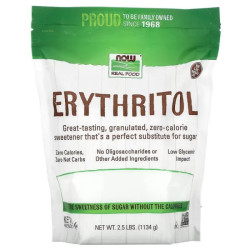 Еритритол цукрозамінник, NOW Foods Real Food Erythritol, 1134 г
