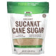 Тростинний цукор, Sucanat, Cane Sugar, NOW Foods, Real Food, органічний, гранульований, 907 г