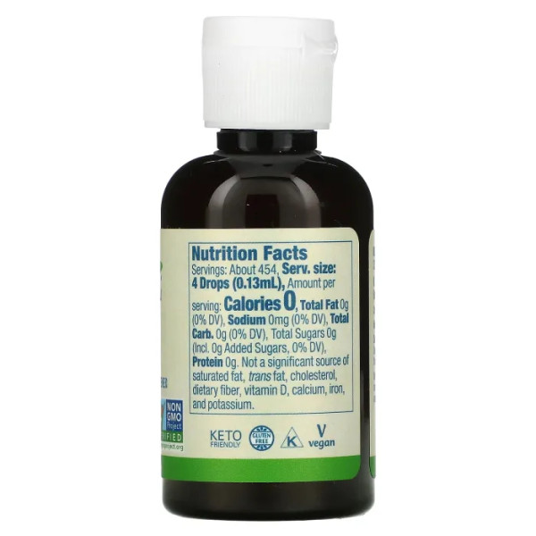 Стевія, Organic Better Stevia, Now Foods, рідкий підсолоджувач з нульовою калорійністю, органік, 59 мл