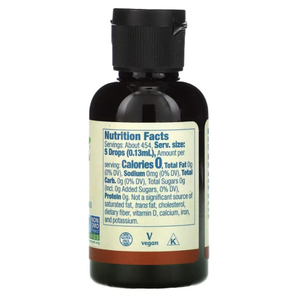 Стевія, Better Stevia, Now Foods, рідкий підсолоджувач з нульовою калорійністю, смак фундука, 59 мл