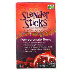 Гранатовый напиток, Now Foods Slender Sticks, 12 стиков по 4 г